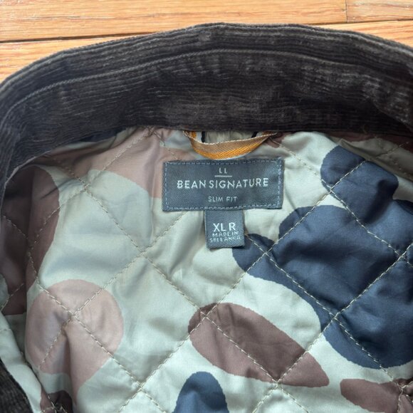 LL‎ Bean Signature Slim Fit Camo Quilted Hunting Heavy Flannel Shacket Mens XLR - Picture 3 of 9